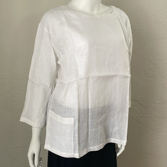 The Company Store Linen Blouse - Picture 2 of 16